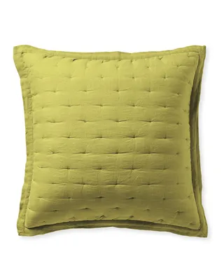 Sutter Quilted Shams - Chartreuse