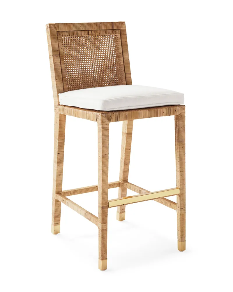 Balboa Rattan Bar Stool - Natural