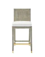 Balboa Rattan Counter Stool - Mist