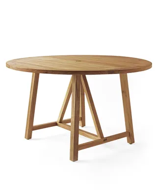 Crosby Teak Round Dining Table - Natural