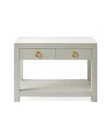 Driftway Wide Nightstand - Dove