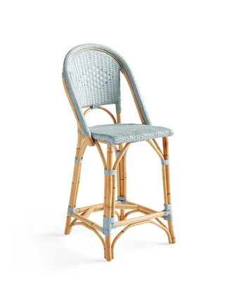 Sunwashed Riviera Rattan Counter Stool