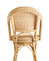 Sunwashed Riviera Rattan Swivel Counter Stool