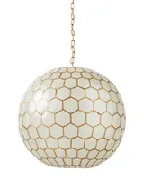 Capiz Honeycomb Pendant