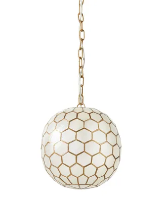 Capiz Honeycomb Pendant