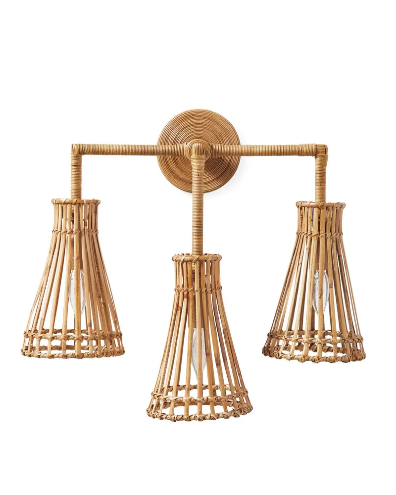 Serena And Lily Cascais Rattan Sconce