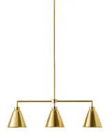 Claremont Triple Pendant - Brass