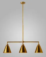 Claremont Triple Pendant - Brass