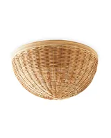 Santa Barbara Rattan Flushmount