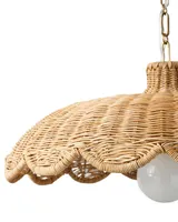 Scallop Rattan Pendant