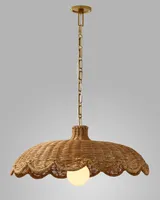 Scallop Rattan Pendant