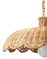 Scallop Rattan Pendant