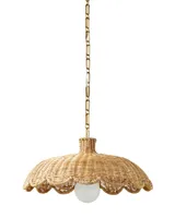 Scallop Rattan Pendant