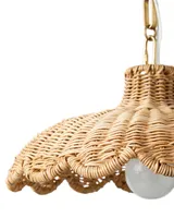 Scallop Rattan Pendant