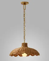 Scallop Rattan Pendant