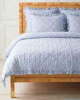 Nantucket Stripe Linen  Quilt