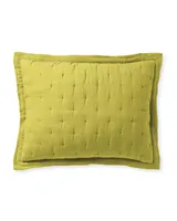 Sutter Quilted Shams - Chartreuse