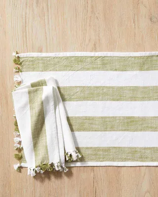 Awning Stripe Placemat and Napkin Set