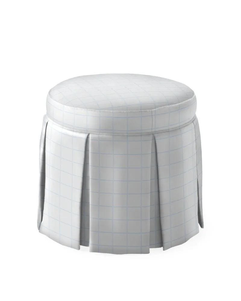 Harrison Round Stool - Skirted