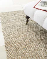 Metallic Suede & Hemp Rug