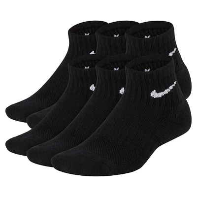 Juniors' Performance Cushioned Quarter Training Sock (6 Pack)