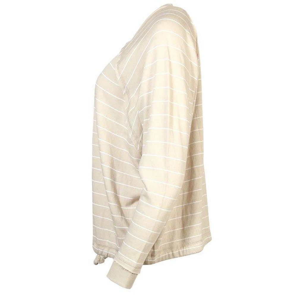 Women's Striped Dolman Sweatshirt