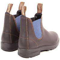#578 Original 500 Boot in Stout Brown with Blue Elastic