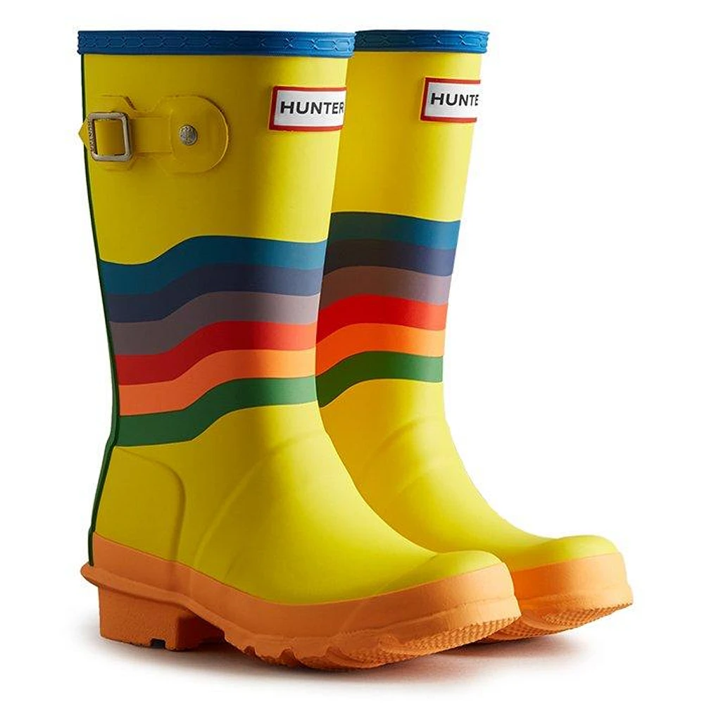 Juniors' [1-7] Original Wiggle Rainbow Rain Boot