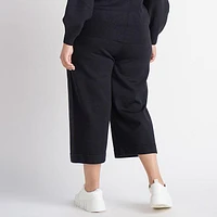 Women's Knit Cropped Pant (Plus Size)