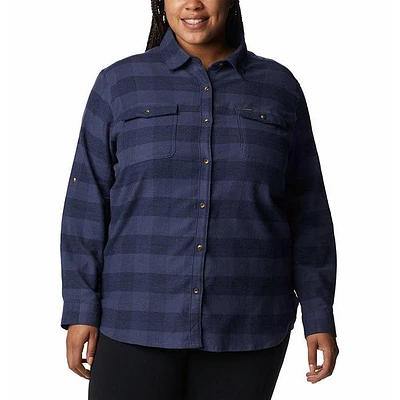 Women's Pine Street Stretch Flannel Shirt (Plus Size)
