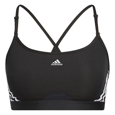 Women's Aeroreact Training Light Support 3-Stripes Sports Bra