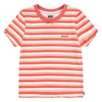 Junior Girls' [7-16] Striped Meet & Greet T-Shirt