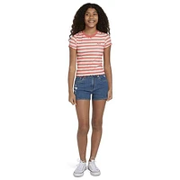 Junior Girls' [7-16] Striped Meet & Greet T-Shirt