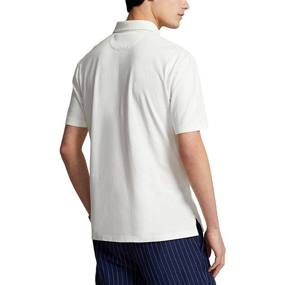Men's Classic Fit Cotton-Linen Polo