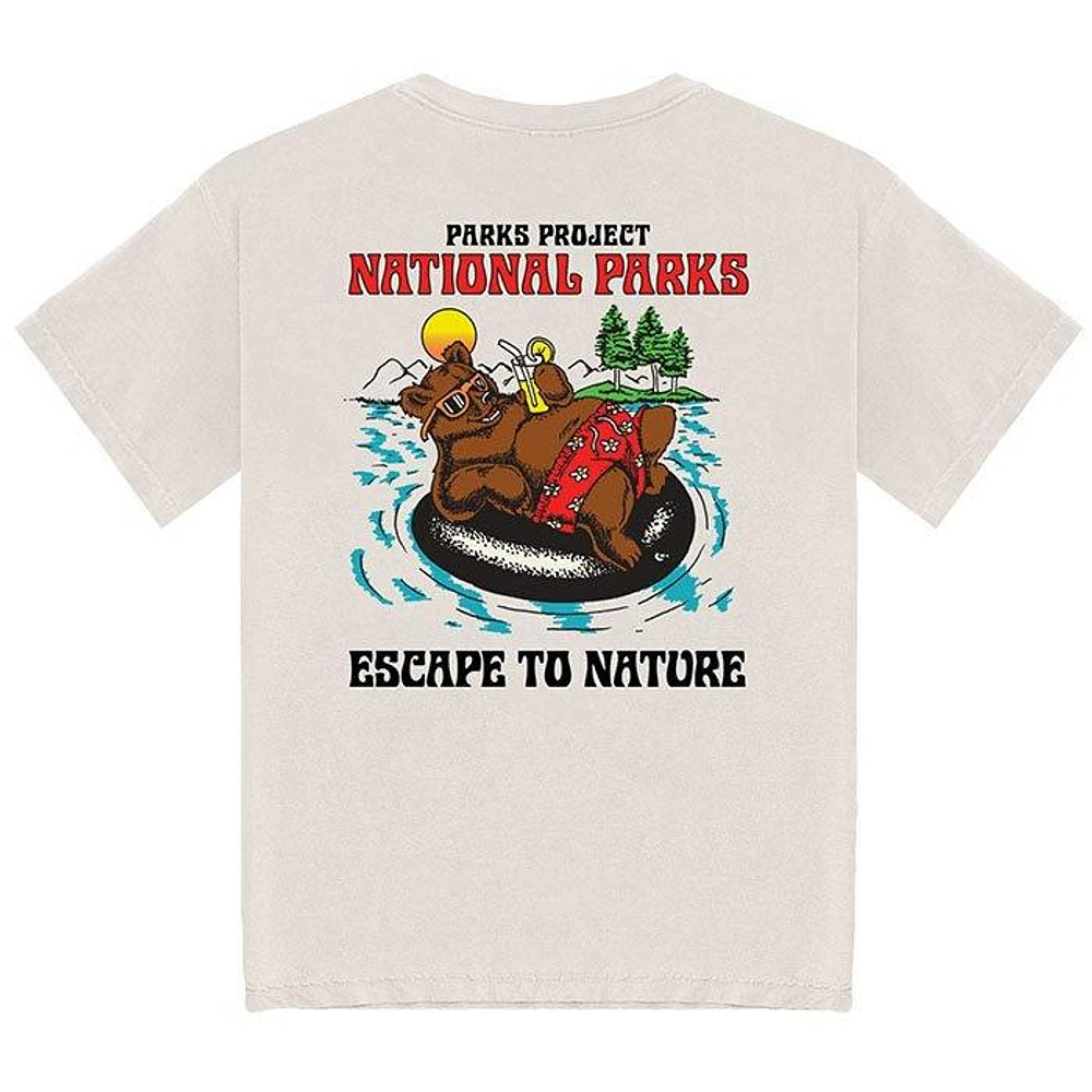 Unisex Escape to Nature Bear Pocket T-Shirt