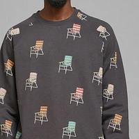 Men's Malmoe Lawn Chair AOP Sweatshirt