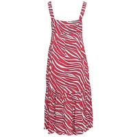Women's Zebra Pleated Midi Dress