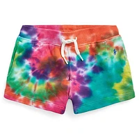 Girls' [5-6X] Tie-Dye Cotton Terry Short