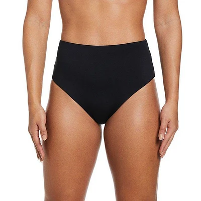 Women's Colour Block Reversible High Waist Bikini Bottom