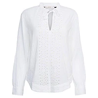 Women's Embroidered Cotton Blouse