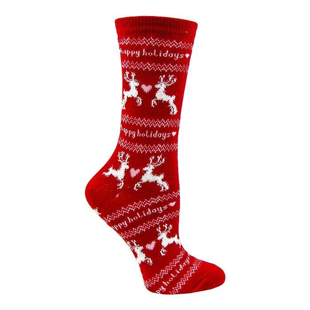 Women's Holiday Crew Sock (3 Pack)