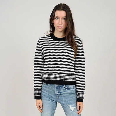 Women's Geo Stripe Sweater