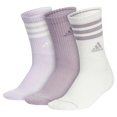 Women's Cushioned 3-Stripes Crew Sock (3 Pack