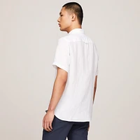 Men's Regular Fit Linen Short Sleeve Shirt