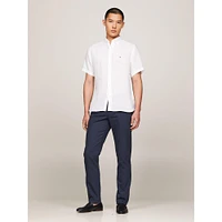 Men's Regular Fit Linen Short Sleeve Shirt