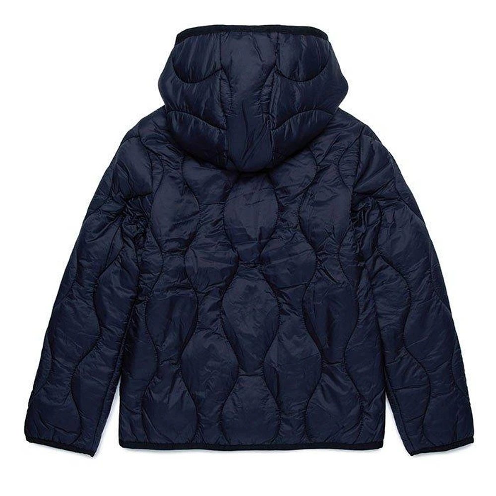 Juniors' [8-16] Wave Quilt Hooded Jacket
