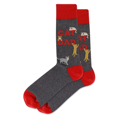 Men's Cat Dad Sock