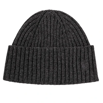Unisex Merino Wool Ribbed Knit Beanie