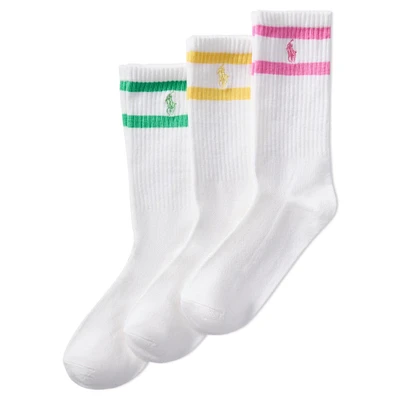 Juniors' [8-20] Striped Crew Sock (3 Pack)