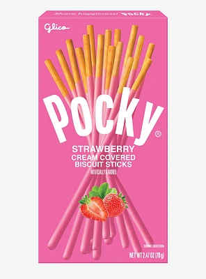 Pocky Strawberry Cream Covered Biscuit Sticks